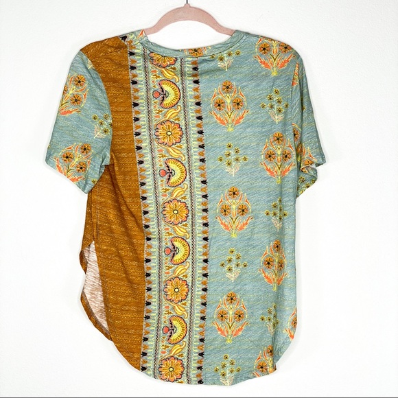 ❤️SOLD❤️Anthro Postmark Delilah Floral Tee Orange - Picture 3 of 8